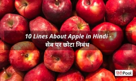 10 Lines About Apple in Hindi