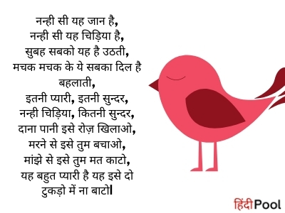 Birds Poem in Hindi For Kids