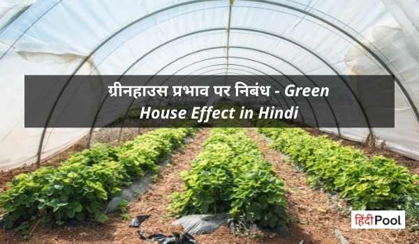 green house essay in hindi